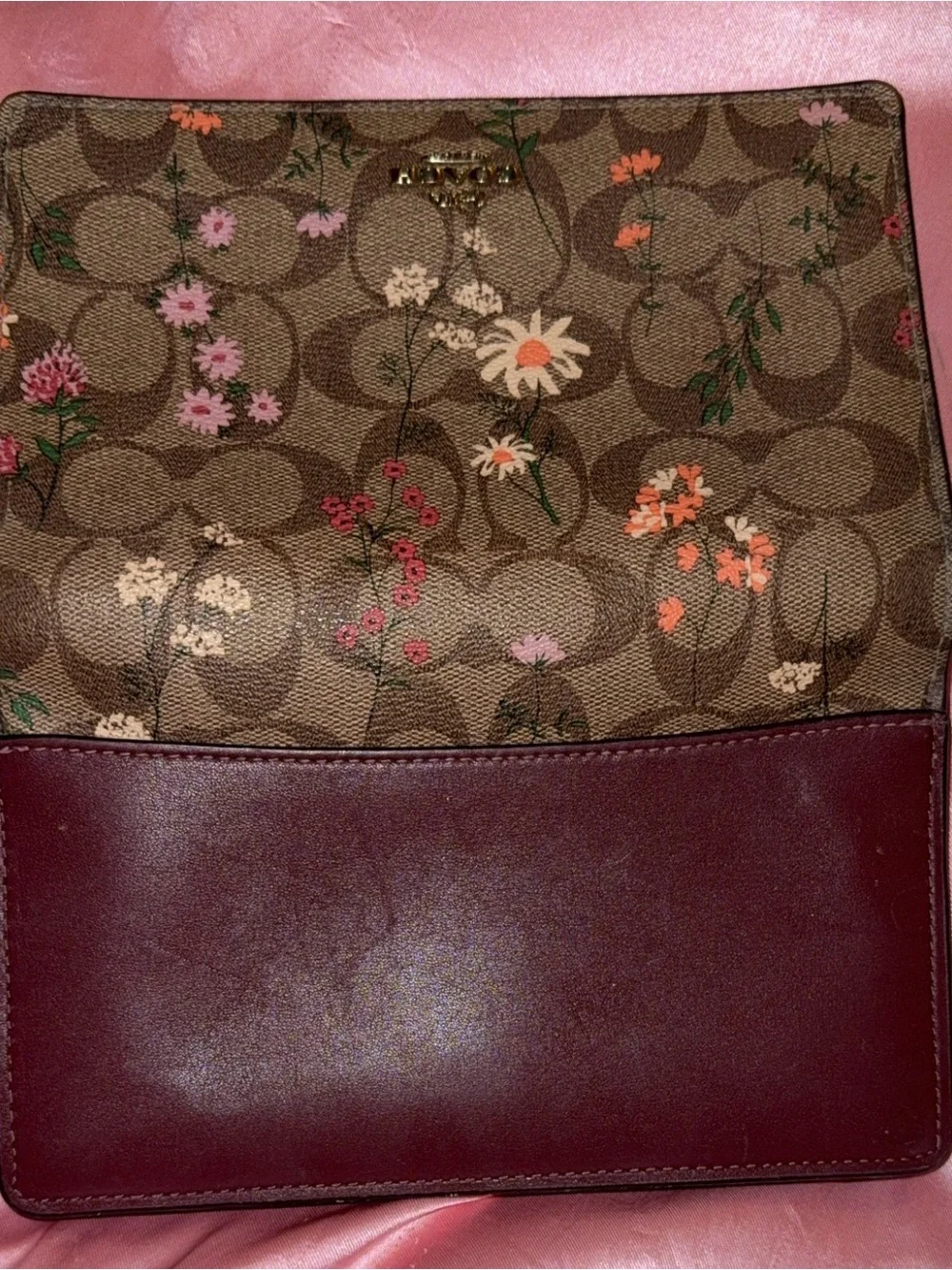 Coach floral leather